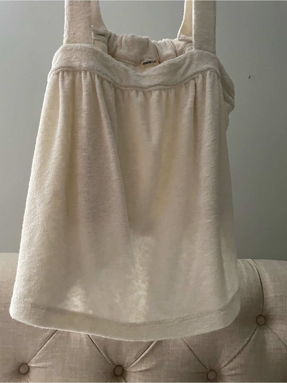 Marine Layer Cream Terry Tank Top